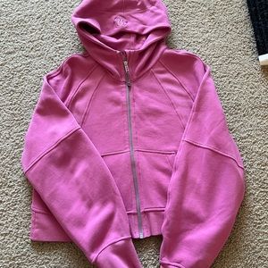 Lululemon Scuba Oversized Full Zip- XS/S in Pink Blossom